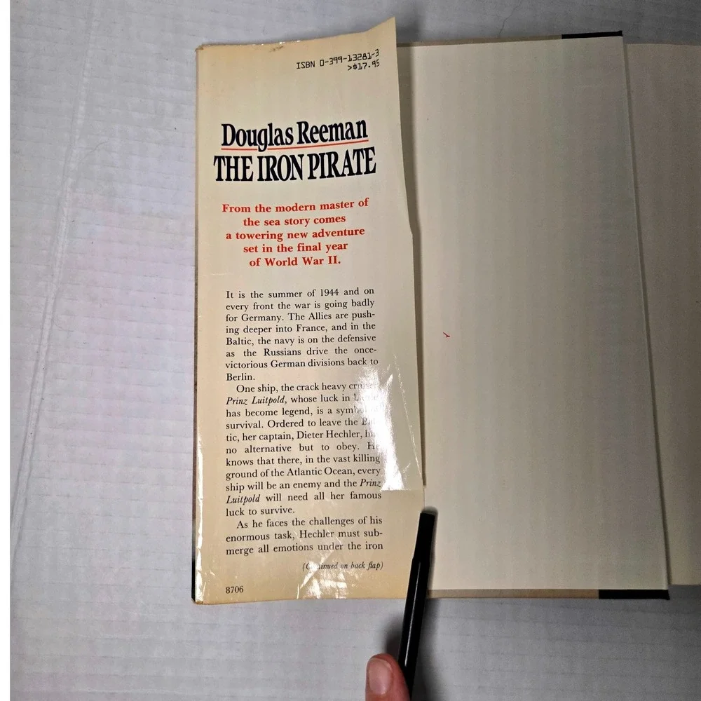 The Iron Pirate Douglas Reeman 1987 First American Edition‎ Military Fiction